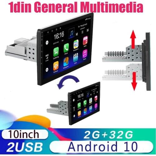 Android 10 1din Quad-Core Car GPS Navigation Player10'' Universa Car Radio WiFi Bluetooth MP5 Multimedia Player carplay DSP AM