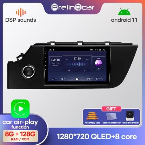 Prelingcar Android10.0 For KIA RIO 2020-2021 Car Radio Multimedia Video Player GPS Navigation NO DVD 2 Din Octa-Core