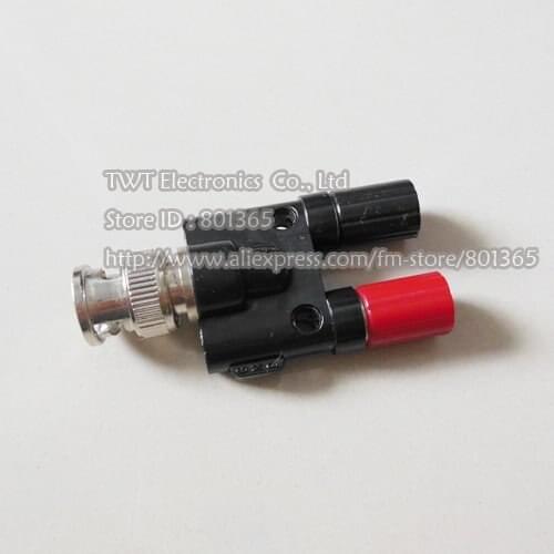 Free shipping 10Qty BNC Male Plug to Dual Banana jack Female Binding post 3/4 center spacing