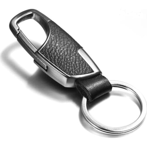 High-grade leather mens car key chain new type key chain pendant personalized waist pendant small gift
