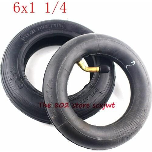 Good quality 6x1 1/4 inner and outer tire Scooter Inflation Wheel tyre Inner Tube fits for Electric Scooter e-Bike A-Folding Bik