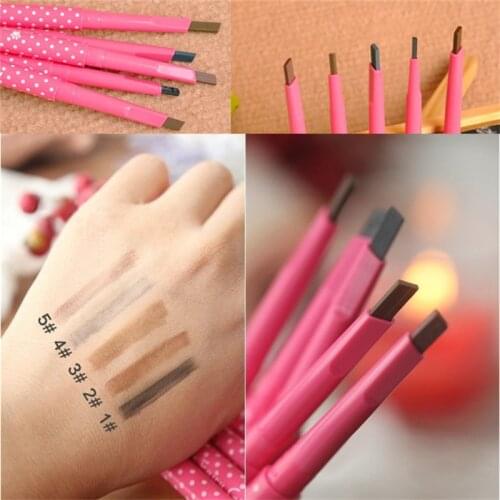 New 1pcs Longlasting Eyebrow Pencil Natural Waterproof Rotating Automatic Eye Brow Pencil Cosmetic Eyebrow Shaping Liner Pen Hot