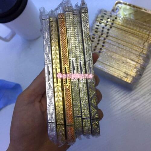 For phone 4g 4S bezel 100% real Gold plated bezel gold housing for phone4 4g 4S gorlphone