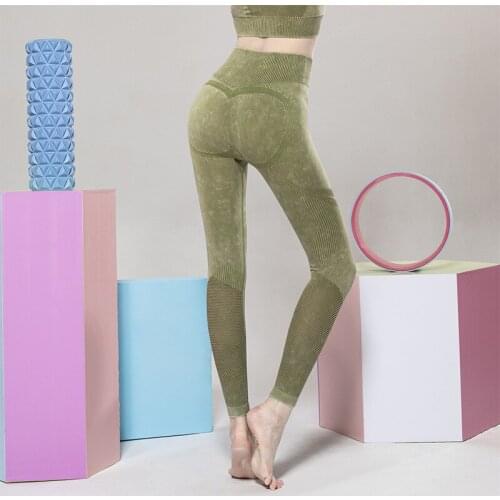 Women Quick Dry Seamless Tummy Control Yoga Pants High Stretchy Gym Tights High Waist Sport Leggings Running Pants
