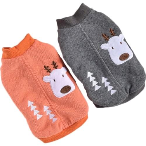 Cute Cartoon Deer Dog Clothes For Large Dogs Winter Warm Lining Winter Warm Corgi Golden Retriever Jacket Big Pet Coat Labrador