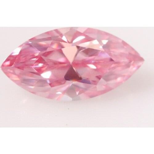 5x10mm-6x12mm 1pcs DVVS pink Color Clarity Marquise Shape Moissanites Loose Stone for Jewelry