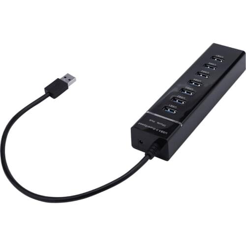 Multi-Port USB Extension Hub Brand High Quality Slim Design USB3.0-SuperSpeed 7-Port 5Gbps Hub With LED Indication For Tablet