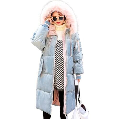 2019 New Korean Version Parker Maternity Clothes Winter Jacket Cotton Coat Womens Jacket Long Loose Large Size Cotton Outerwear