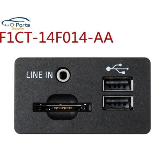 New F1CT-14F014-AA F1CT14F014AA Audio Player USB Receptacle Black Matte For Ford C-MAX TRANSIT KUGA auto repair