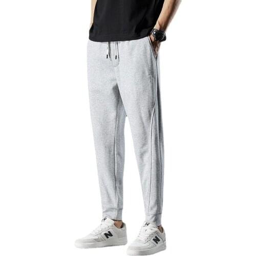 2021Spring and Summer New Mens Sports Pants Running Sports Casual Nine Pants Fashion Mens Clothing Streetwear Sweatpants Men