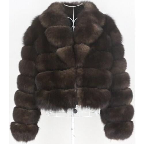 OFTBUY 2021 Brand Luxury New Real Fur Coat Winter Jacket Women Natural Fox Fur Outerwear Thick Warm Turn-down Collar Streetwear