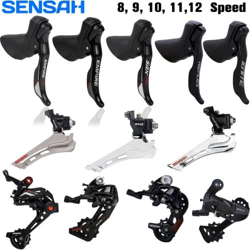 SENSAH Road Bicycle Bike Shifter Lever Rear Derailleur Groupset EMPIRE PRO Carbon SRX PRO 2x8 2x9 2x10 2x11 2x12 1x11 Speed New
