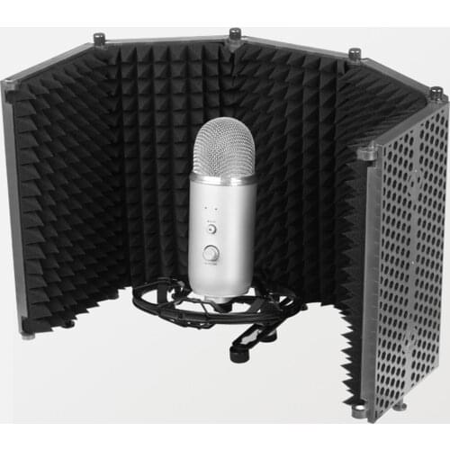 Microphone Shield for Recording Sound Live Broadcast Microphone Accessories Premium Noise-absorbing Foam Musical Accessories
