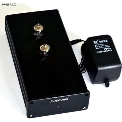 IWISTAO Tube Buffer Preamplifier X10-D Music Fidelity 6N11 No Gain AC12V Power Adapter Sweet Natural Taste DIY