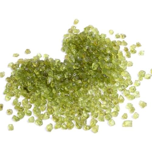 10g/pack Natural Raw Olivine Gemstones Rough Gravel Chips Green Jewelry Minerals Ring Making Diy Collection Aquarium Decor