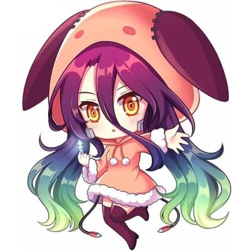 13cm x 10.6cm for Cute Girl Car Sticker Pride Graphics Creative Graffiti Stickers Vinyl Material Decoration EVO Decal