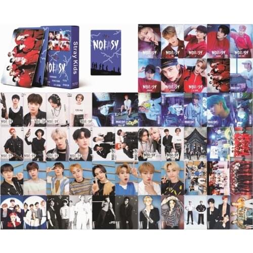 54Pcs/Box Kpop Stray Kids New Album NOEASY LOMO Cards Self Made Photocard Photo Cards For Fans Collection
