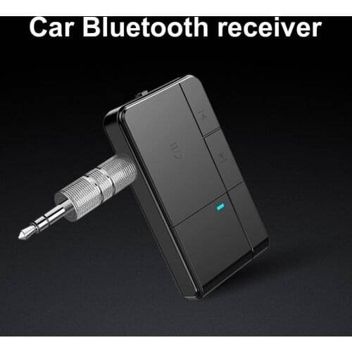 Buletooth Handsfree Car Kit J20 Bluetooth 5.0 Receiver Handsfree 3.5mm Jack Portable AUX Audio Receiver Adapter for Car