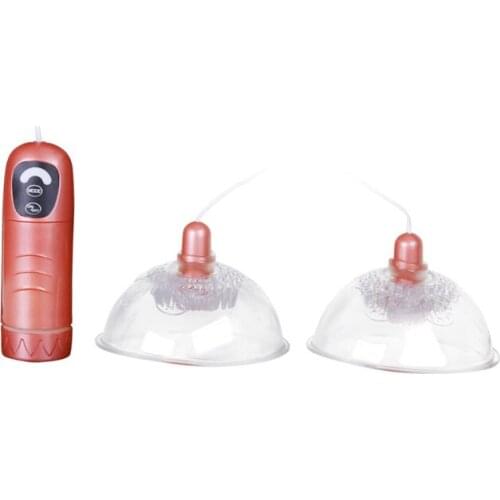 BAILE 7 Speed Vibrating Breast Nipple Care Enlarge Enhance Massage Vacuum Pump Cup Bust Adult Products,Sex toys For women
