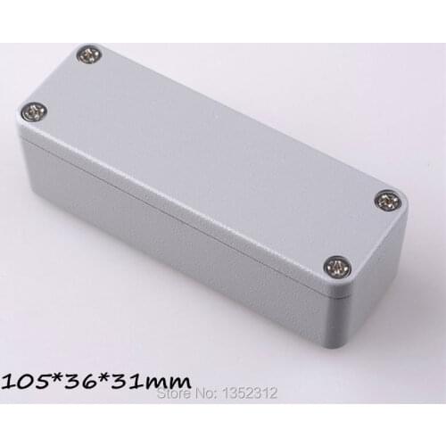 Free shipping 105*36*31mm one pcs IP68 aluminium extrusion box waterproof aluminum enclosure diy electronic case junction box
