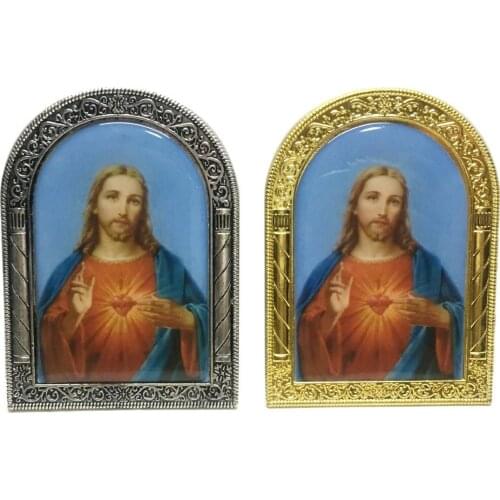 Church Utensils Icon Catholic Jesus Ornament Christian Cross Virgin Mary Catholicism Orthodox Figurines Home Decoration Religiou