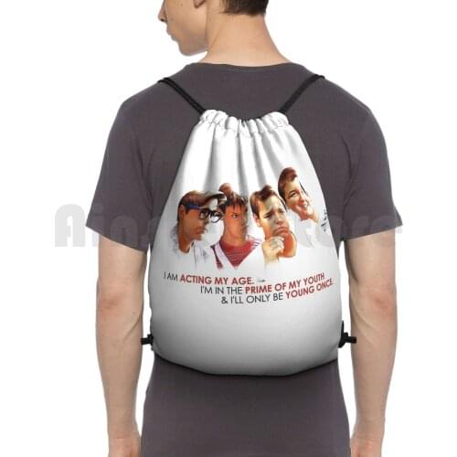 Stand By Me Backpack Drawstring Bags Gym Bag Waterproof Stand By Me 80S Movies Young For Ever Film