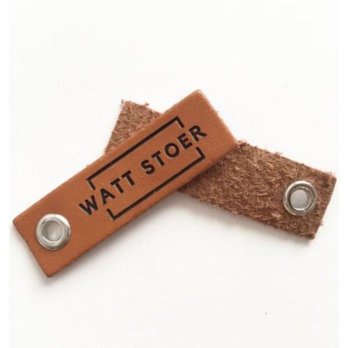 Good Price Custom Jeans Sewing On Leather Label Patch With Brand Logo For Garment