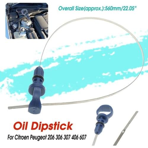 Car Vehicle Engine Oil Dip Stick for Citroen C5 Peugeot 206 306 307 406 607