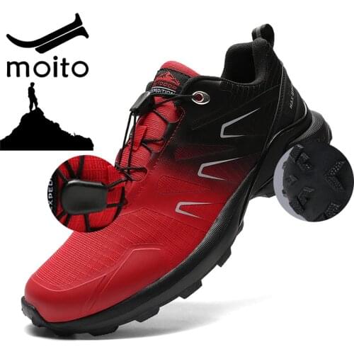 Hiking Shoes Man Trekking Mountain Climbing shoes Backpacking Non-slip Trail Hiking Sneakers Waterproof camping travel shoes men