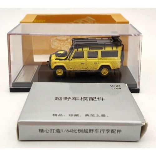 Master 1:64 For L-R Defender 110 Diecast Models Collection Dirty Mud Luggage Rack Gifts Toys