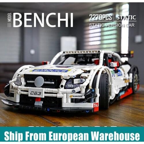 Yeshin Car Toys Compatible With MOC-6687 6688 AMGs C63 DTM Car Model Building Blocks Bricks Assembly Kids Christmas Gift