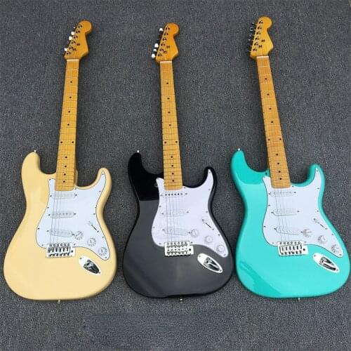 Set Yellow Solid Body Electric Guitar Metal Bass Electric Guitar Acoustic Pickup Baixo Eletrico Electric Instrument BE50DJ