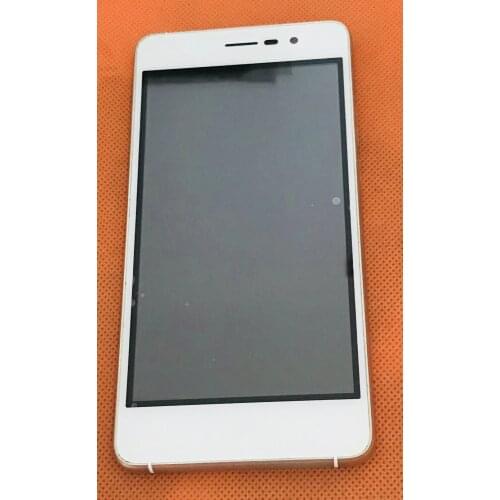 Used Original LCD Display +Digitizer Touch Screen+Frame for Doogee X10 MTK6570 Dual Core 5.0 Inch Free shipping