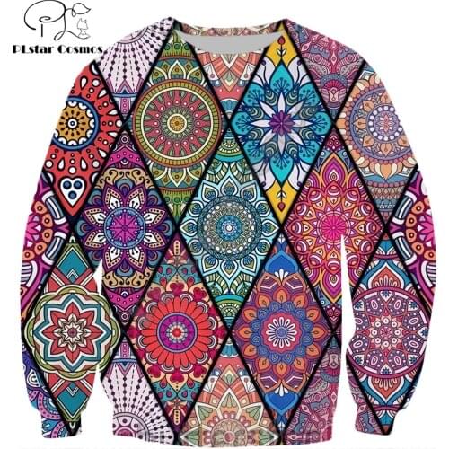 PLstar Cosmos 2019 New Vintage Fashion Bohemian Sweatshirt tribal totem 3D Printed Long Sleeve Outerwear Casual streetwear BL-22