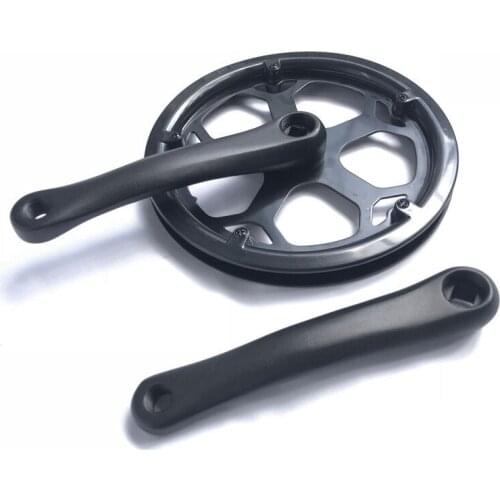 Folding Bike Crankset 48T Square Hole 170Mm Cnc Crankset Bicycle Crank Set Sprocket