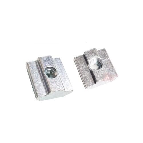 100pcs M3 M4 M5 M6 T Sliding Nut Block Zinc Plated Carbon Steel Aluminum Accessories For 2020 Aluminum Profile