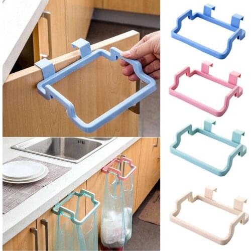 2019 Hot Garbage Bag Holder Mini Portable Plastic Bracket Stand Rack Door Garbage Trash Bag Rack Holder Storage Hanger