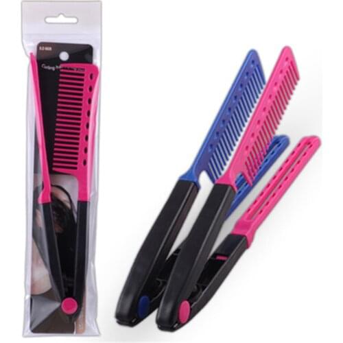 V-clip Design Hair Styling Comb Hair Straightener Comb Hair Straightening Comb Freeshipping