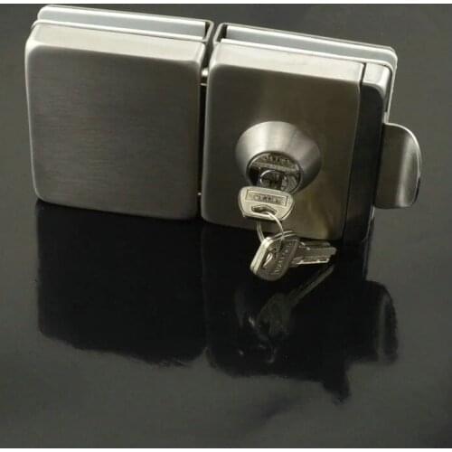 High Quality Qrigna Don't punch 304 Stainless Steel Glass Door lock