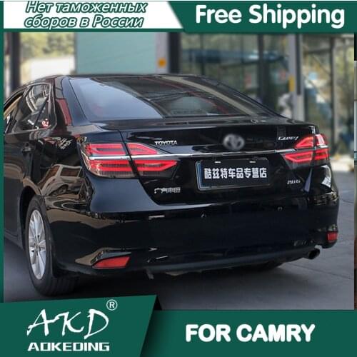 For car Toyota Camry Tail Lamp 2015-2017 New Camry V55 Led Fog Lights DRL Day Running Light Tuning Tail Lights Car Accessories