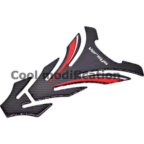 Motorcycle Tank Pad Protector Case For Kawasaki Versys 650 1000 X300 Versys-X 3D Carbon-look Decals Stickers