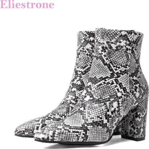 Winter Brand New Comfortable Gray Green Women Ankle Boots High Heels Lady Party Shoes Plus Big Small Size 11 32 43 45 48