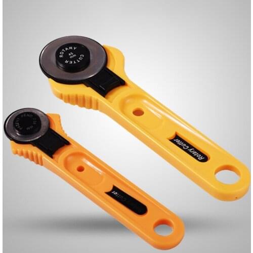 28/45mm Patchwork Roller Wheel Round Knife Cloth Cutting Knife Leather Craft Fabrics Rotary Cutter for Leather Paper Fabrics