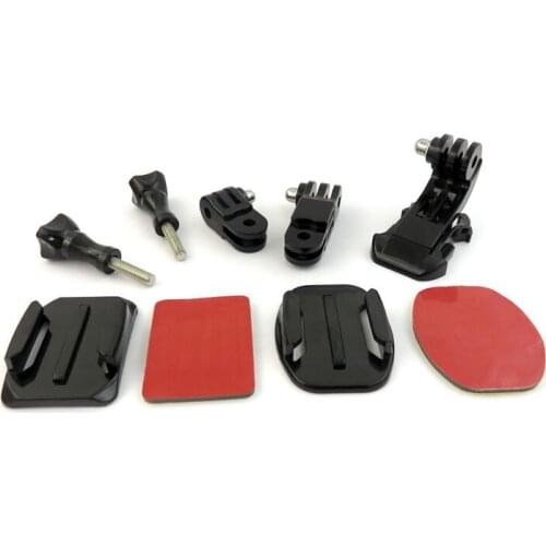 9 in 1 Helmet Front Side Quick Clip Mount Kit for GoPro Hero 6 5 4 3 2 Session