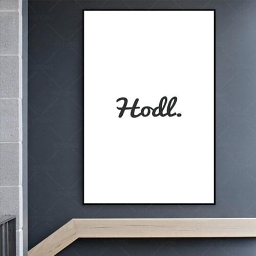 Hodl Brushed Abstract Nature Landscape Picture Poster Nordic Canvas Print Painting Living Room Decoration