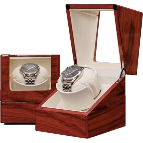 Wooden Single Automatic Watch Winder Box Uhrenbeweger Clock Watchwinder Winding Rotator Remontoire Montre Battery