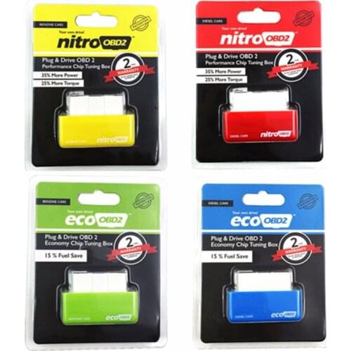 ECO OBD2 Fuel Power Economy Chip Tuning Box 4 Colors Dropshipping 15% Fuel Saving Power Upgrade Economizer NEW