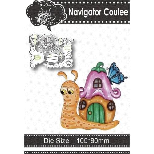 Metal cutting mold travel snail house butterfly scrapbook clear stamps decoration creative embossing DIY craft new arrival 2021