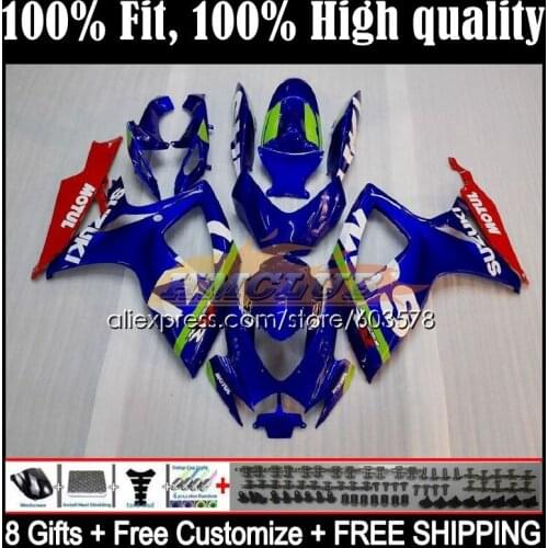 Injection For SUZUKI GSXR 600 750 CC GSXR-750 K6 750CC 5CL.8 GSXR750 GSXR-600 06 07 GSXR600 2006 2007 OEM Fairing Factory blue