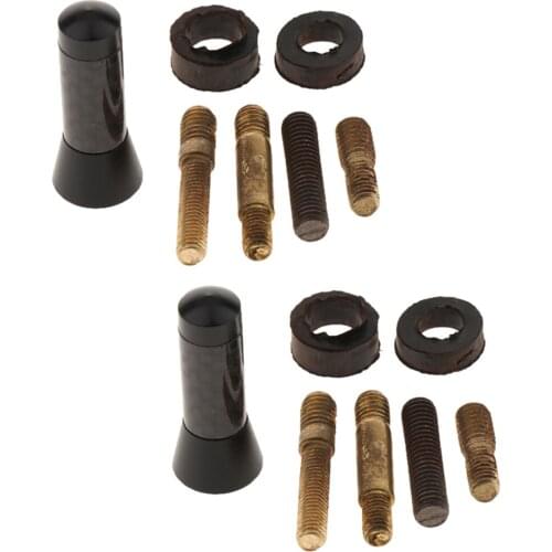 Set Of 2 Car Antennas For AM / FM Reception - Universal Short Rod Antenna With Sports Design And Reinforced Reception